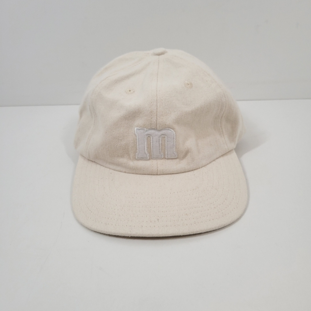 Vintage M&M Studios Ivory Embroidered Strapback Cap Baseball Hat